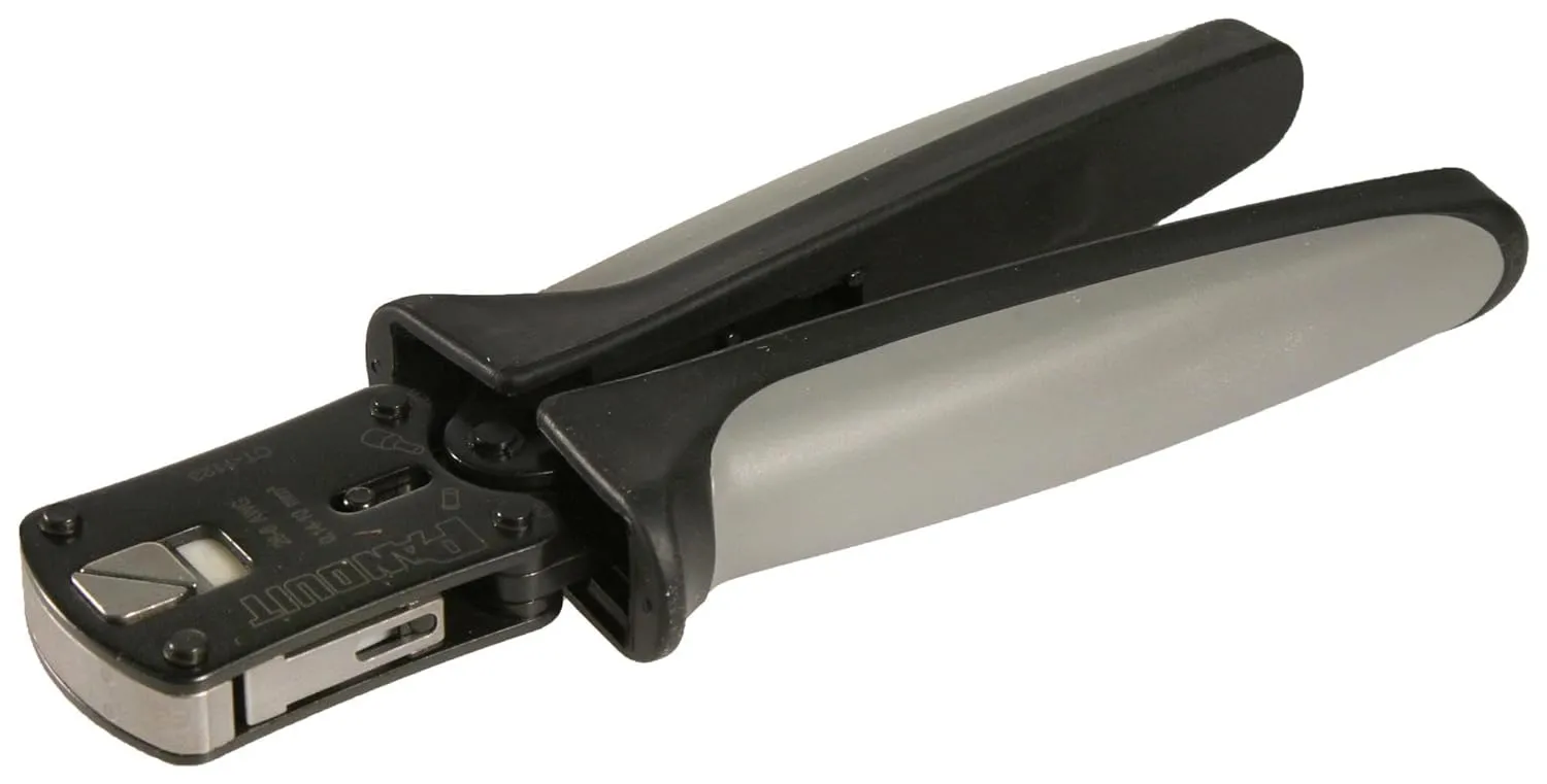 Panduit CT-1123 Controlled Cycle Crimping Tool, Ferrule End Sleeve,Black