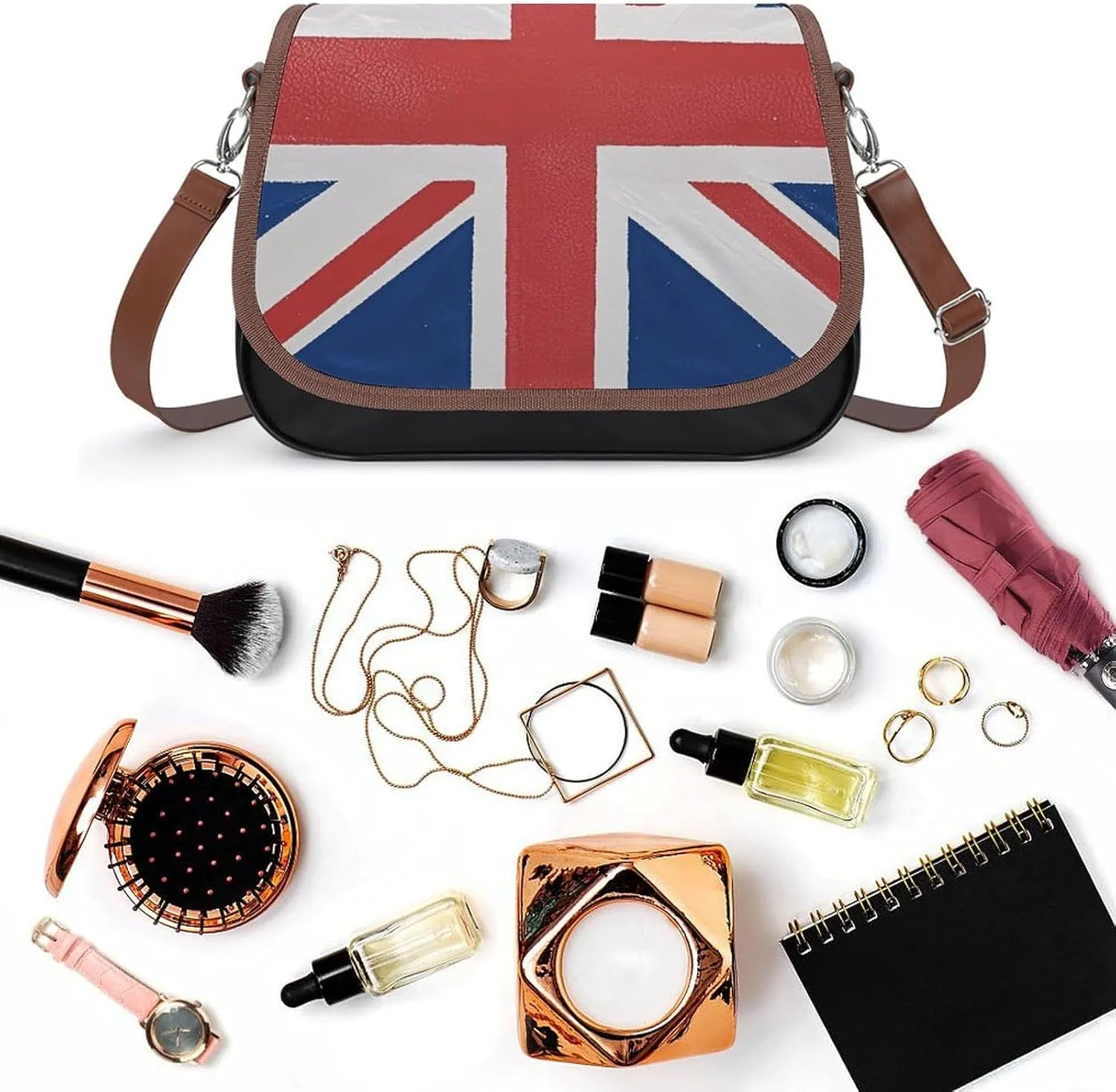 Patriotic Stars Strips Independence Day Crossbody Bags for Women Travel Shoulder Bag Small Leather Cross Body Handbags