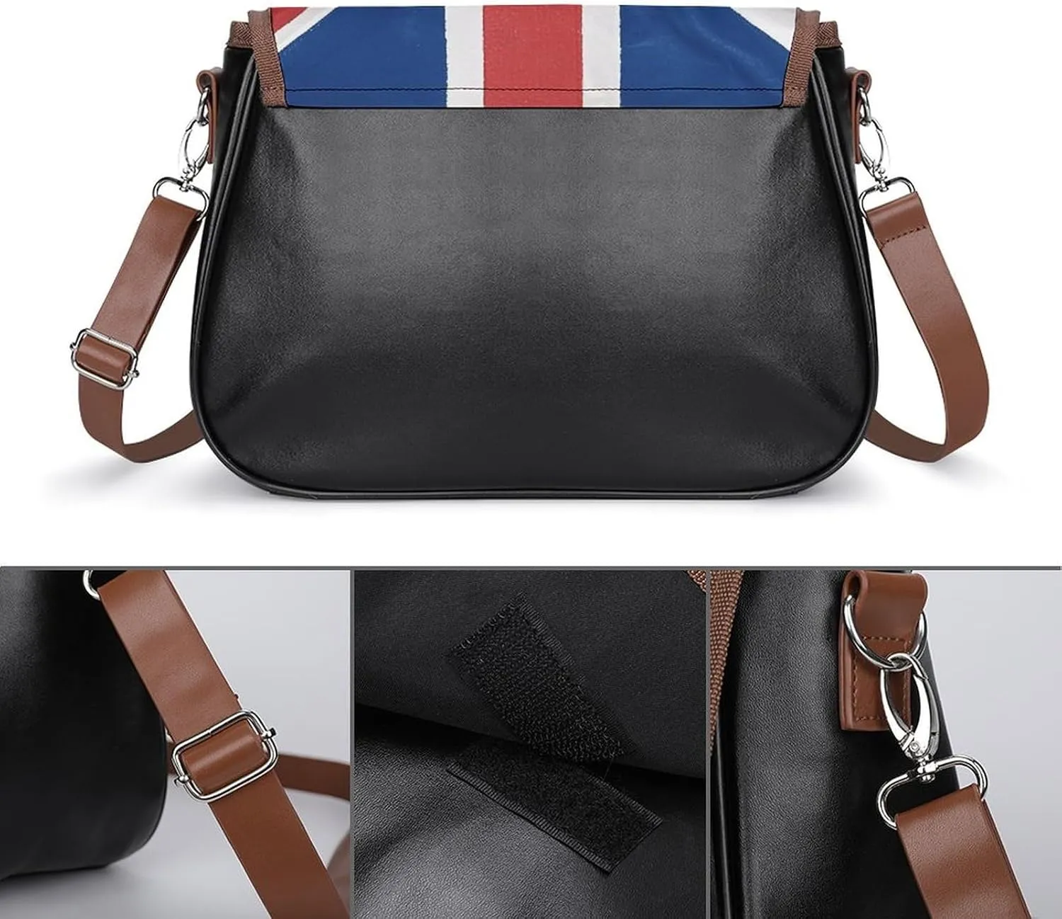Patriotic Stars Strips Independence Day Crossbody Bags for Women Travel Shoulder Bag Small Leather Cross Body Handbags