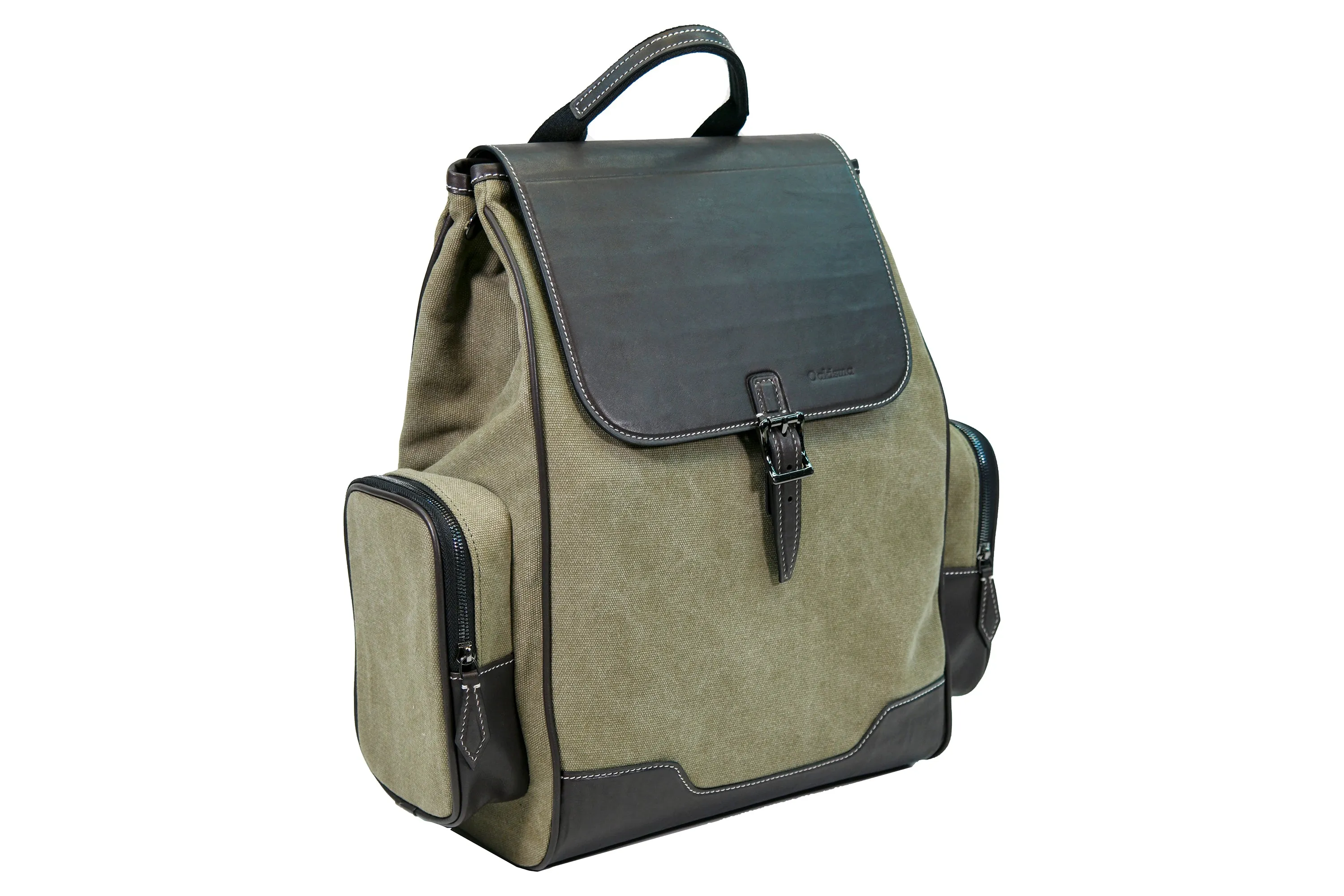 【PDF Pattern】Leather Backpack,Rucksack,The perfect combination of canvas and cowhide