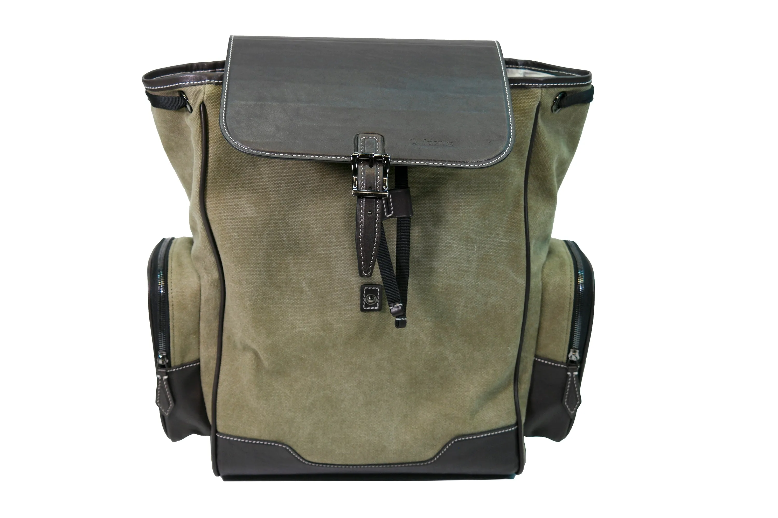 【PDF Pattern】Leather Backpack,Rucksack,The perfect combination of canvas and cowhide