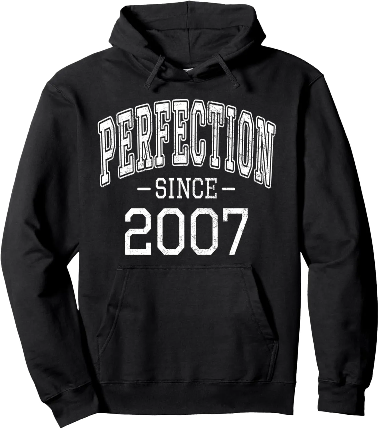 Perfection since 2007 Vintage Style Born in 2007 Birthday Pullover Hoodie