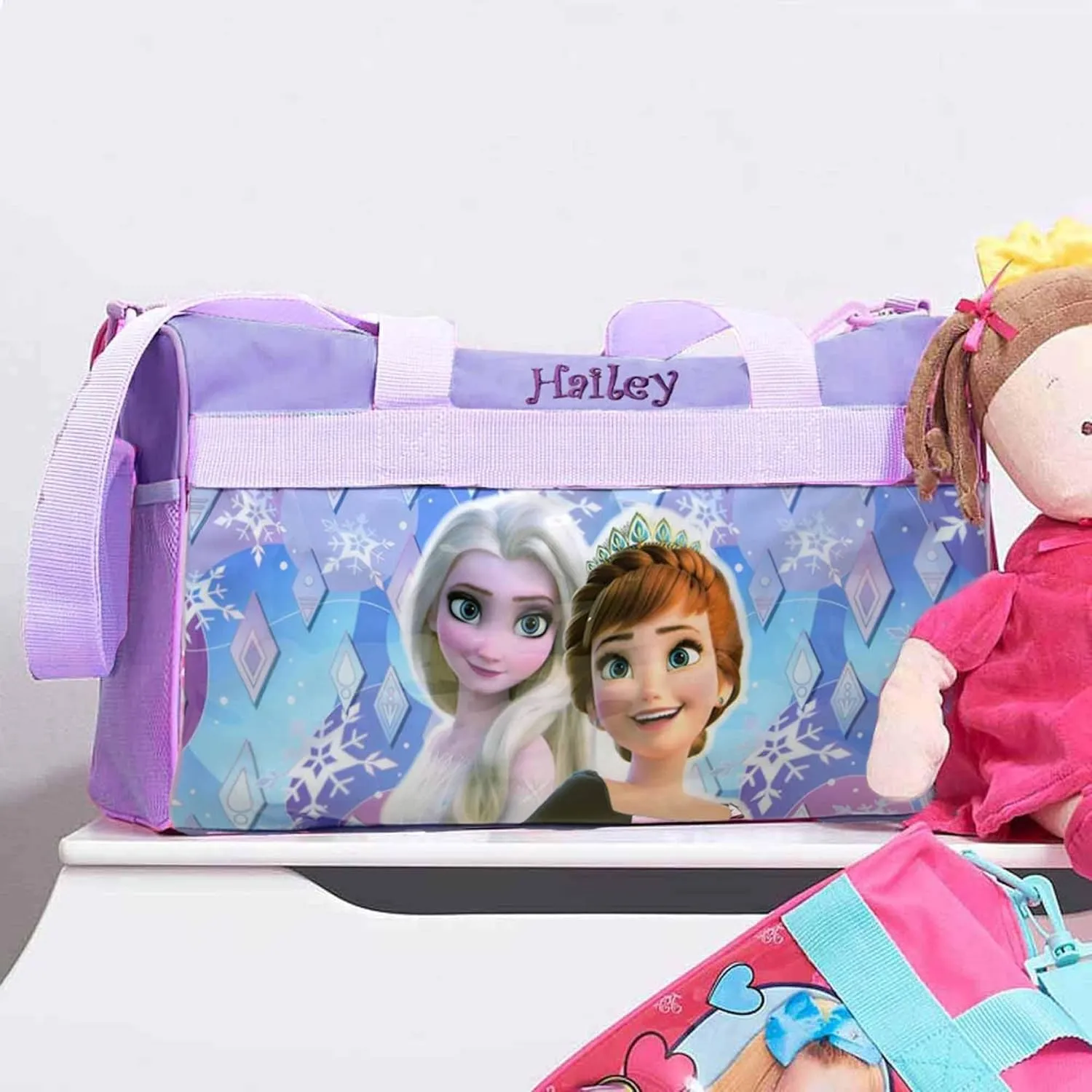 Personalized Travel Duffel Bag Created Using Character Duffel Bag - 18" (Created Using Frozen Duffel Bag)