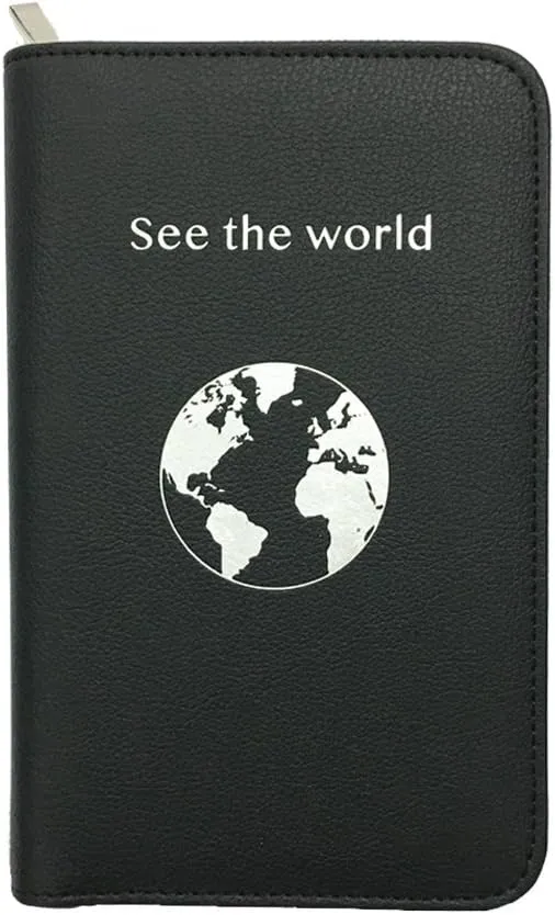 Phone Charging Passport Holder - Travel Wallet with Removable Power Bank holds money, cards, phone, travel docs- RFID Blocking - Compatible with All Phones - Travel Accessories