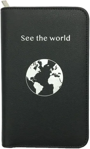Phone Charging Passport Holder - Travel Wallet with Removable Power Bank holds money, cards, phone, travel docs- RFID Blocking - Compatible with All Phones - Travel Accessories