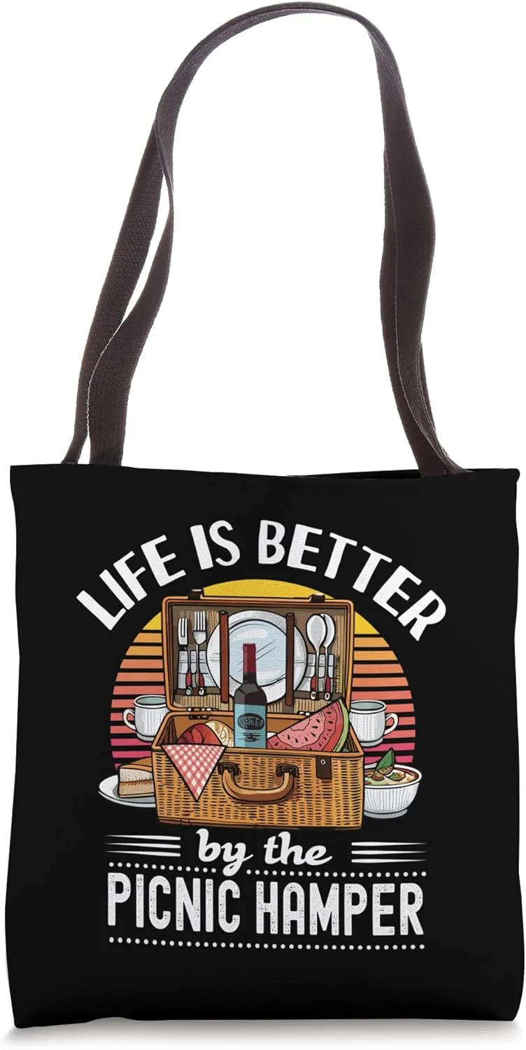 Picnic Basket Lover - Funny Picnicking Park Day Trip Quote Tote Bag