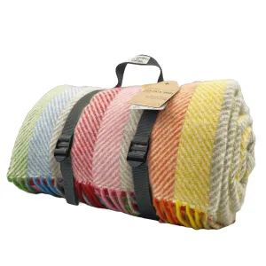 Picnic blanket Polo Rainbow - Wool - Waterproof - 145x183cm - Tweedmill