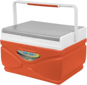 Picnic Cooler – 4.5 Liter Hard Cooler – Coolbox Keeps Contents Cool for 48 Hours – BPA Free Outdoor Cooler – Portable Cooler for Picnics, Grill, Camping (Orange)