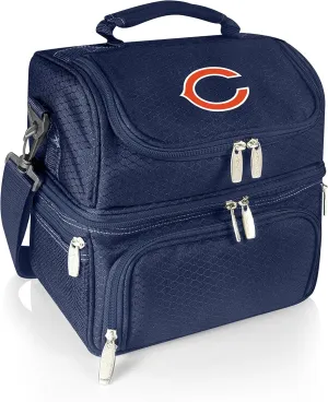 PICNIC TIME NFL unisex-adult NFL Pranzo Lunch Bag, Insulated Lunch Box with Picnic Set, Lunch Cooler Bag
