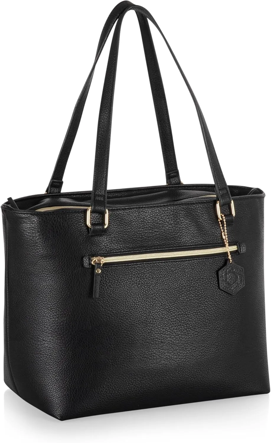 PICNIC TIME NFL Uptown Cooler Tote Bag, Insulated Purse Lunch Bag, Stylish Beach Bag Soft Cooler, (Black)