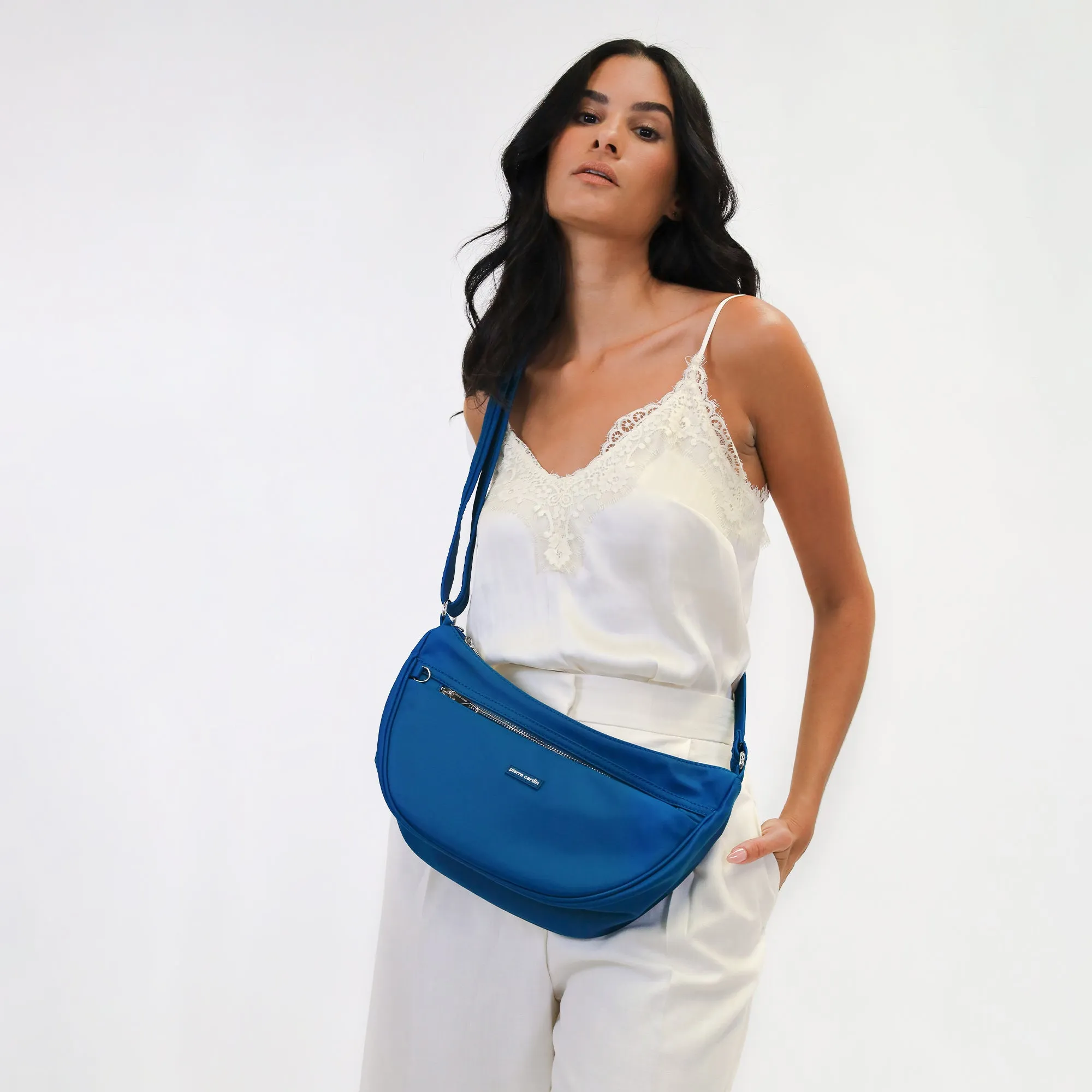 Pierre Cardin Anti-Theft Crossbody bag 3942 Turquoise