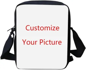 Poceacles Casual Small Kids Messenger Bag Zipper Shoulder Mobile Phone Bag Purse with Adjustable Strap