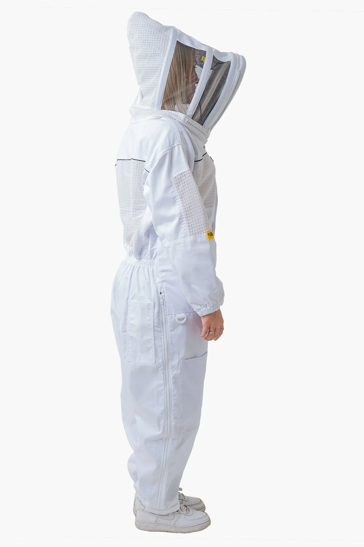 Poly Cotton Semi Ventilated Beekeeping Suit With Fencing Viel & Round Brim Hat
