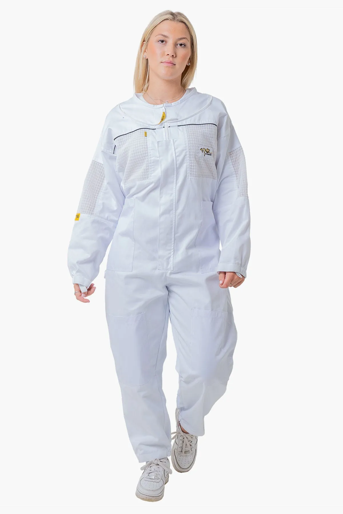 Poly Cotton Semi Ventilated Beekeeping Suit With Fencing Viel & Round Brim Hat