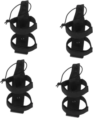 POPETPOP Protective Cover Bottle Water Sleeve Pouch Outdoor Supplies Strap Camping Supplies Nylon Black