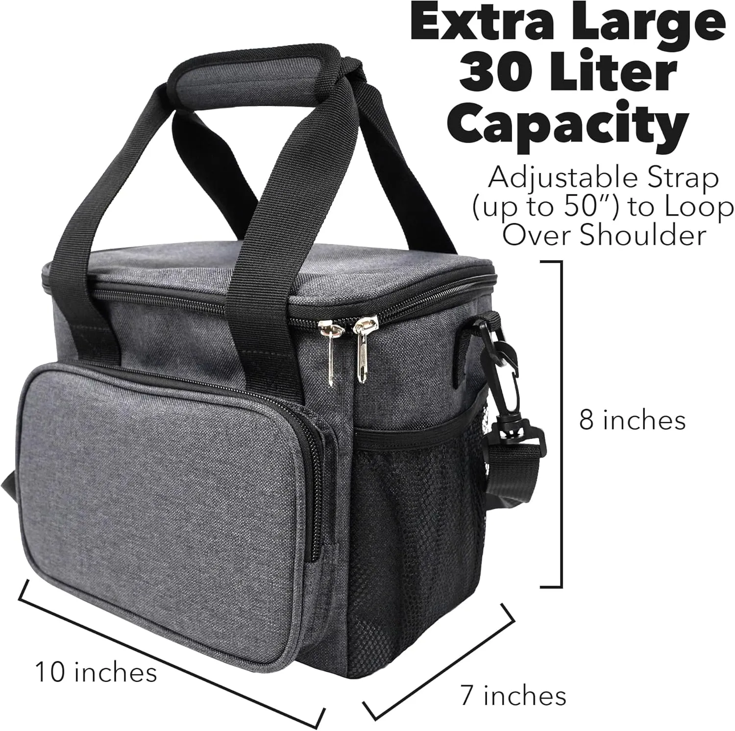 Popfunk Batman 1989 Logo 2 Soft Insulated Cooler Bag, Large Lunch Bag, Lightweight, Thermal and Reusable for Office, Picnic, Beach