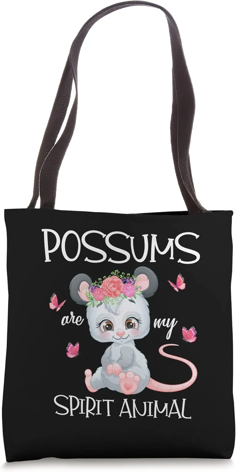 Possums Are My Spirit Animal Opossum Lovers Tote Bag