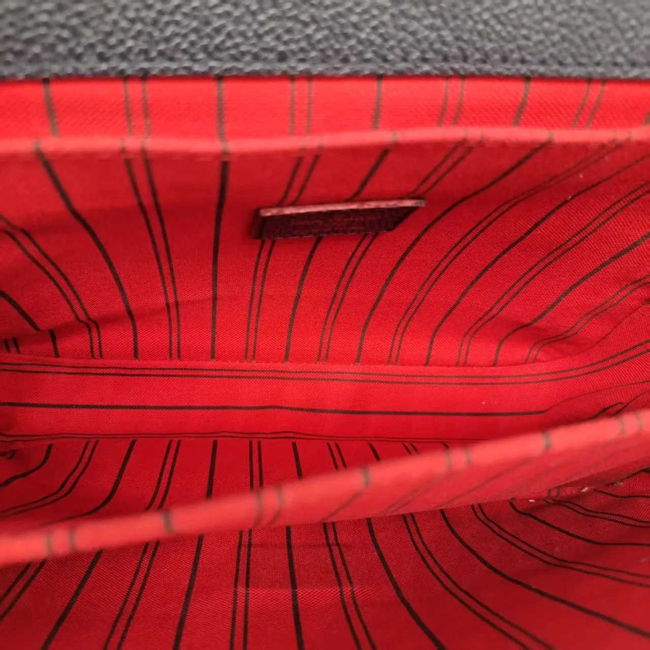 Preloved Louis Vuitton Monogram Messenger Bag in Navy Leather