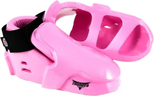 Pro Force Thunder Double Layered Kicks Karate Sparring Shoes - Pink - Ch. Medium - 3/4