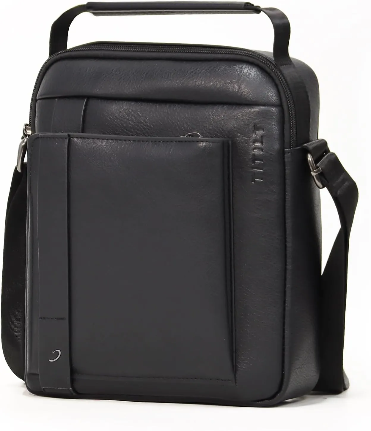 PU Leather Crossbody Shoulder Messenger Bag, Multiple Compartments