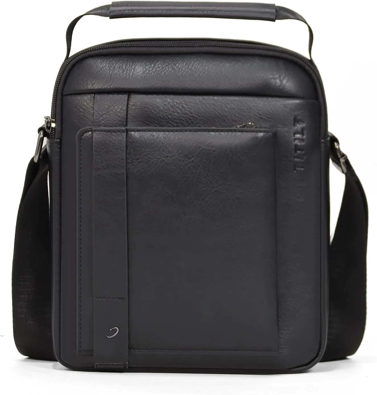 PU Leather Crossbody Shoulder Messenger Bag, Multiple Compartments