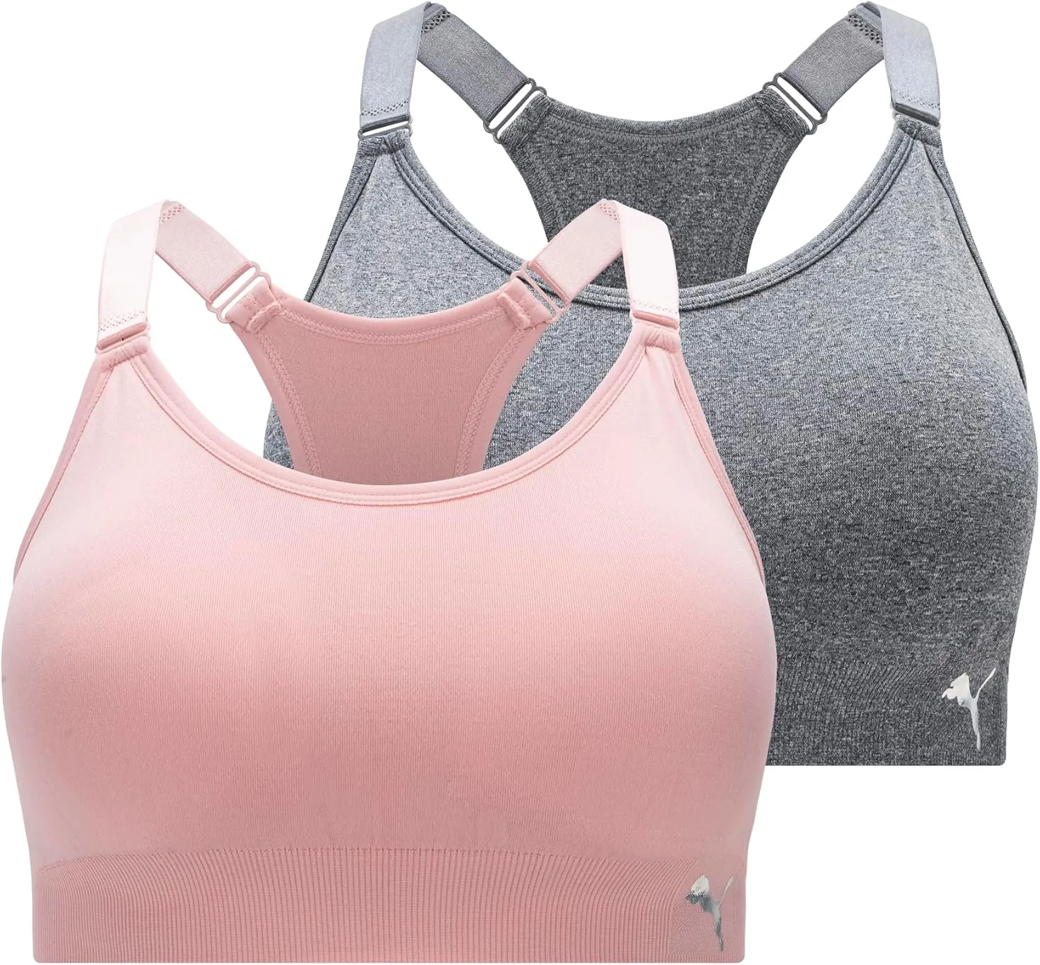 PUMA Women's 2 Pack Seamless Sports Bra