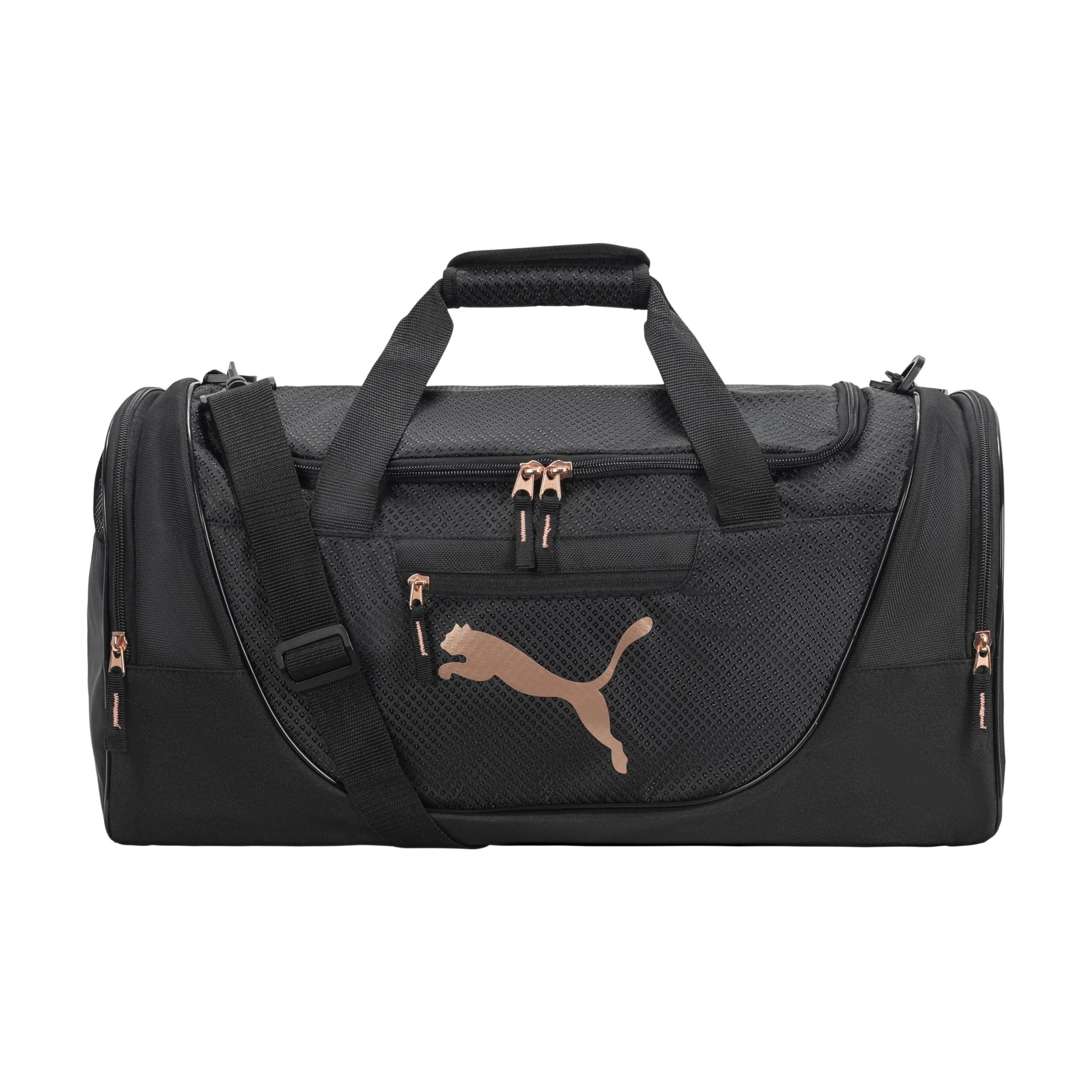PUMA womens Evercat Candidate duffel bags, Black/Rose Gold, One Size US