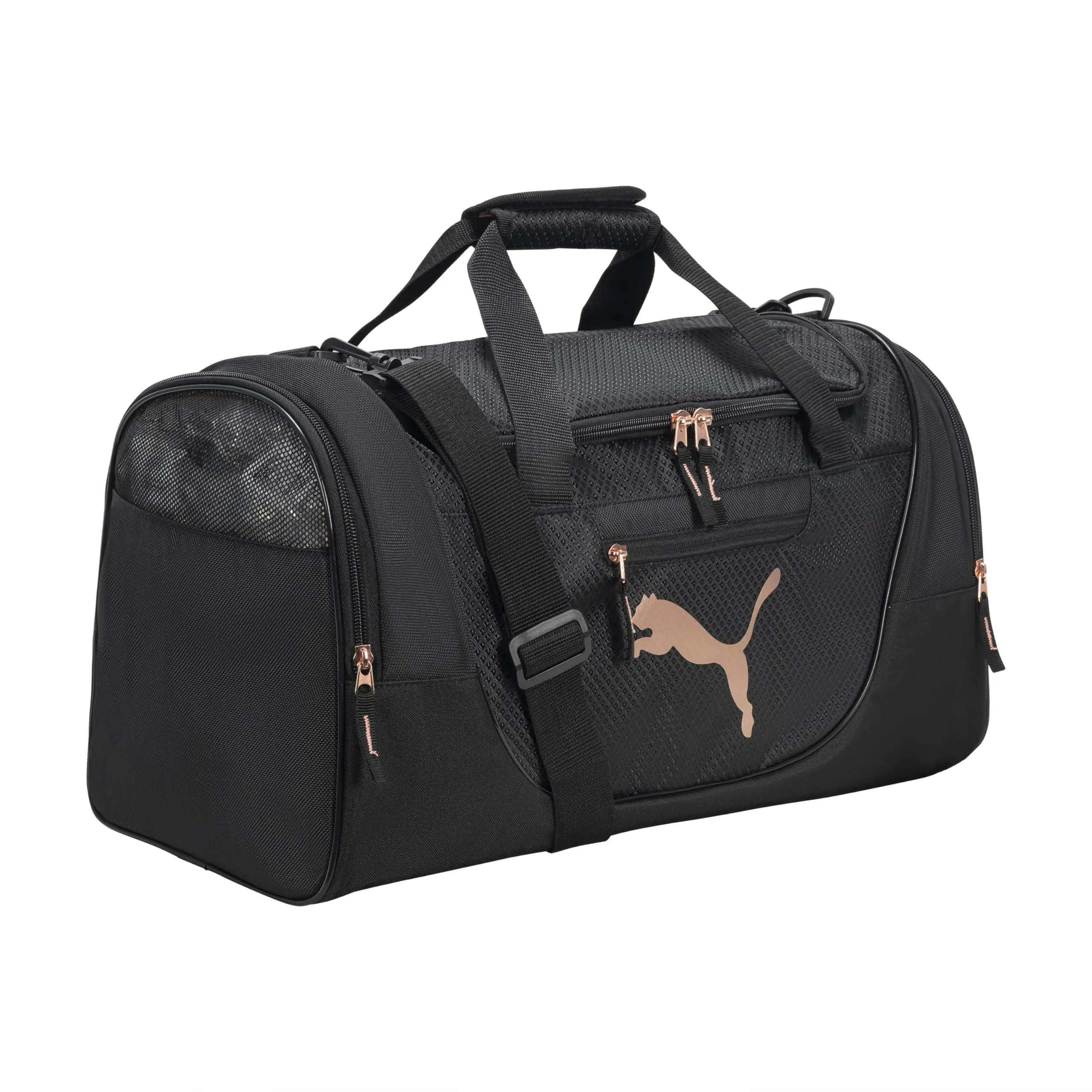 PUMA womens Evercat Candidate duffel bags, Black/Rose Gold, One Size US