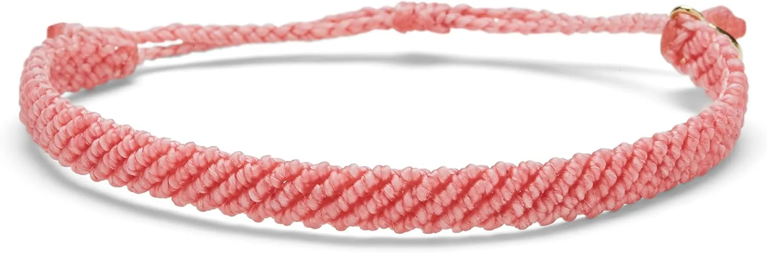 Pura Vida Half Flat Woven Bracelet - Waterproof, Adjustable Band