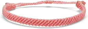 Pura Vida Half Flat Woven Bracelet - Waterproof, Adjustable Band