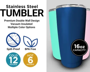 R and R Imports Gorham New Hampshire Souvenir 16 oz Stainless Steel Insulated Tumbler Adventure Awaits Design Black.