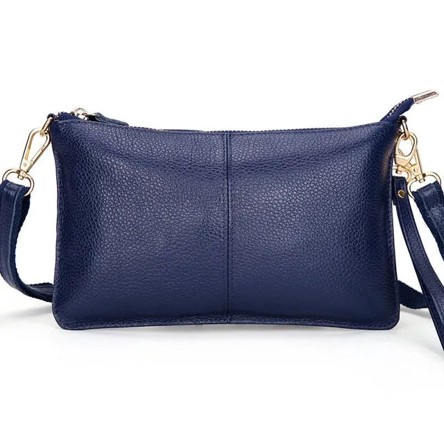 RanHuang Women Genuine Leather Day Clutches Candy Color Bags Women's Fashion Crossbody Bags Small Clutch Bags
