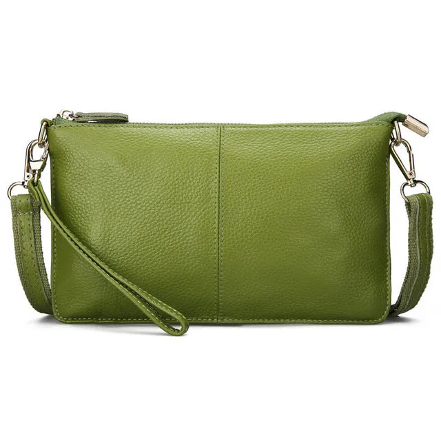RanHuang Women Genuine Leather Day Clutches Candy Color Bags Women's Fashion Crossbody Bags Small Clutch Bags