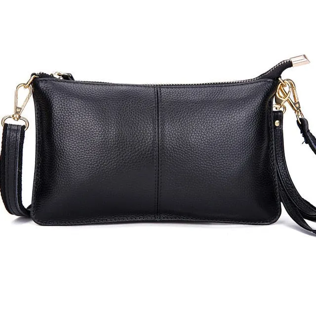 RanHuang Women Genuine Leather Day Clutches Candy Color Bags Women's Fashion Crossbody Bags Small Clutch Bags