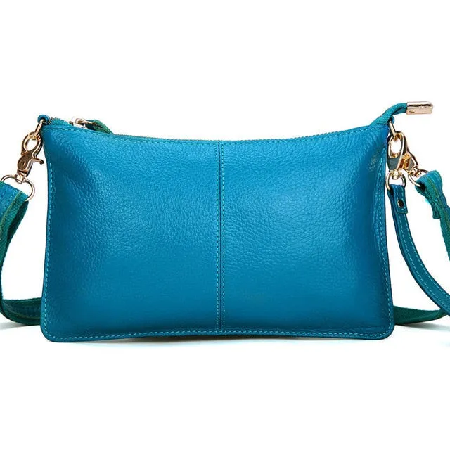 RanHuang Women Genuine Leather Day Clutches Candy Color Bags Women's Fashion Crossbody Bags Small Clutch Bags
