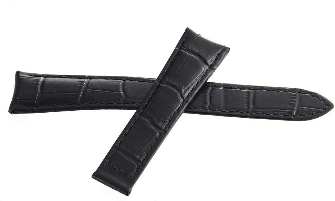 Raymond Weil 20mm Black Leather Watch Band Strap V3.17