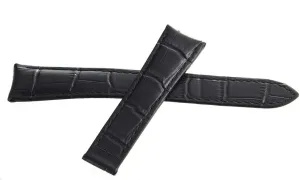 Raymond Weil 20mm Black Leather Watch Band Strap V3.17