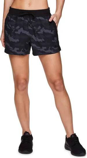 RBX Active Women's Relaxed Fit Breathable Ventilated Stretch Woven Athletic Walking Short with Pockets