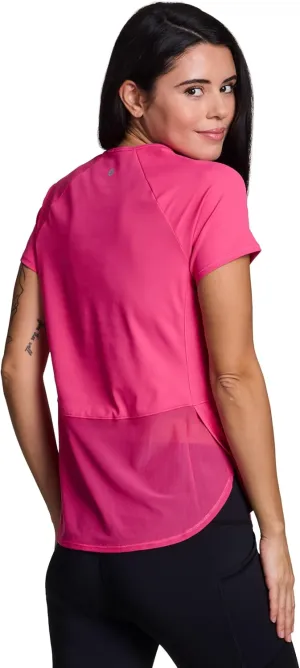 RBX Active Women's Short Sleeve Ventilated Mesh Athletic Performance Workout T-Shirt