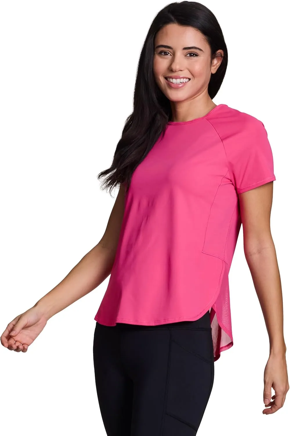 RBX Active Women's Short Sleeve Ventilated Mesh Athletic Performance Workout T-Shirt