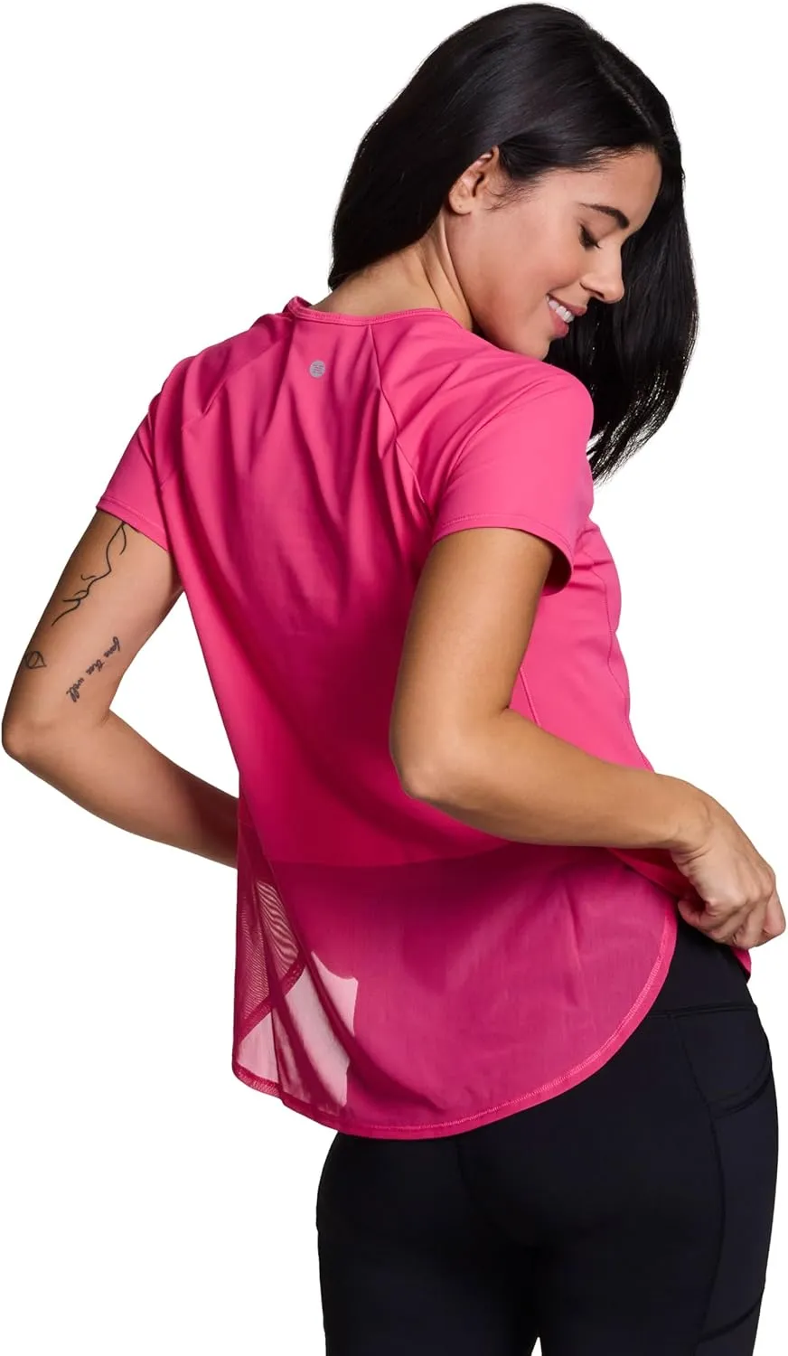 RBX Active Women's Short Sleeve Ventilated Mesh Athletic Performance Workout T-Shirt