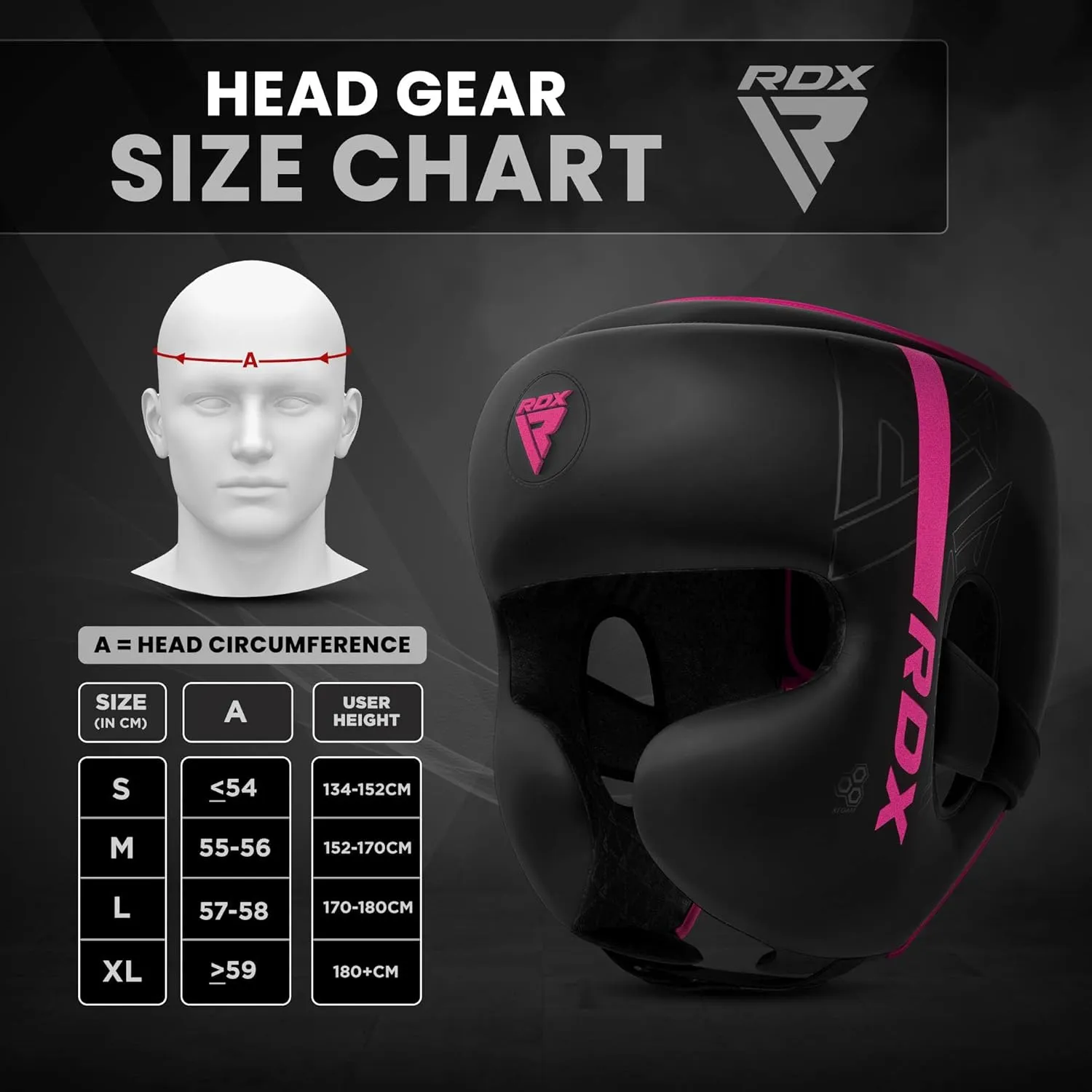 RDX Boxing Headgear, MMA Training, Adjustable Padded Kara,Muay Thai Headgear, Kickboxing, Sparring, Martial Arts, Karate, Taekwondo Helmet