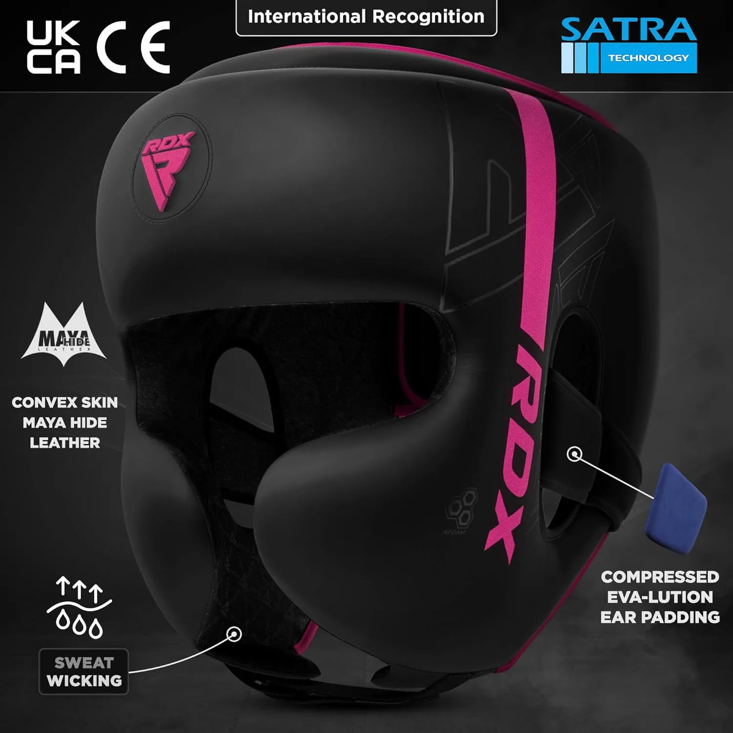 RDX Boxing Headgear, MMA Training, Adjustable Padded Kara,Muay Thai Headgear, Kickboxing, Sparring, Martial Arts, Karate, Taekwondo Helmet