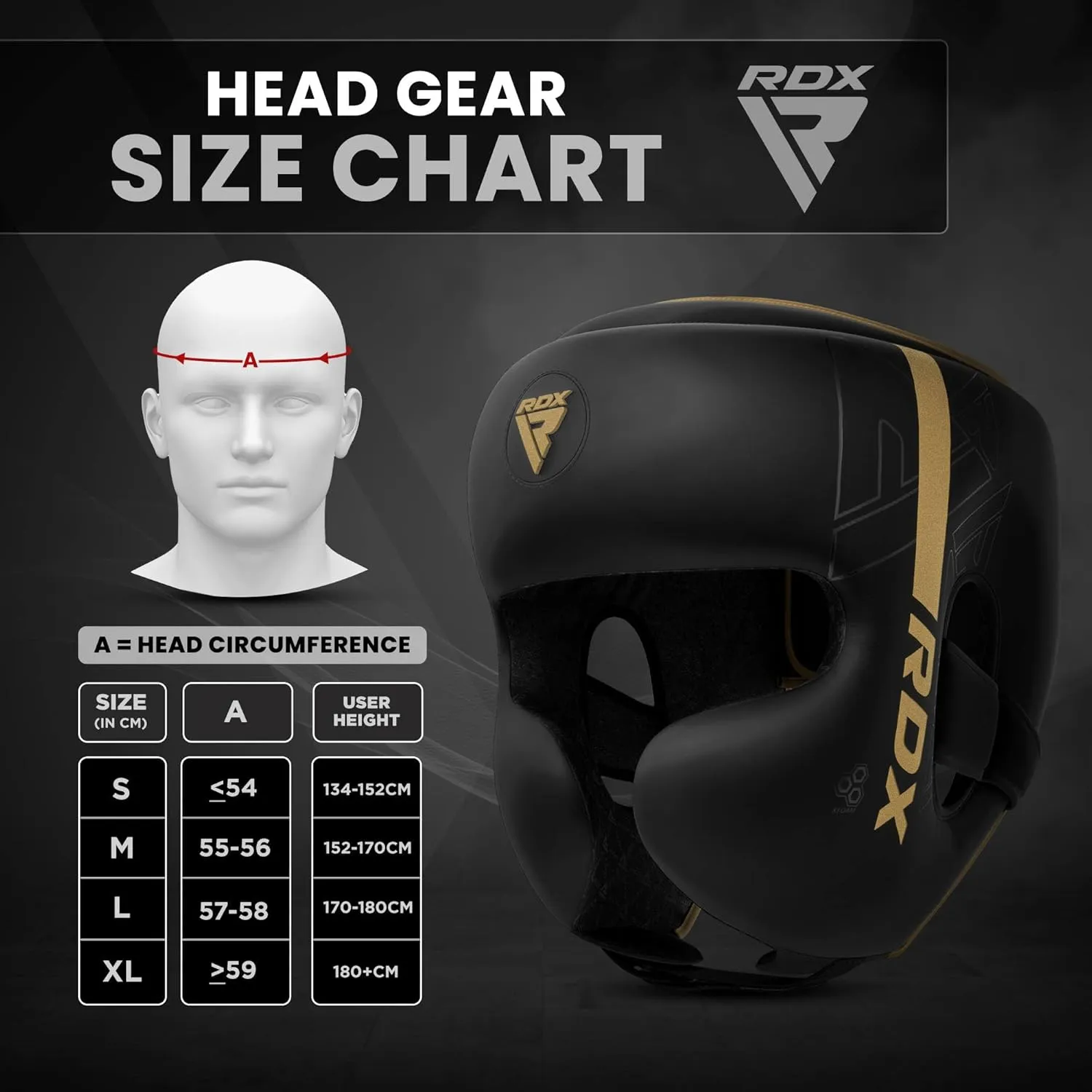 RDX Boxing Headgear, MMA Training, Adjustable Padded Kara,Muay Thai Headgear, Kickboxing, Sparring, Martial Arts, Karate, Taekwondo Helmet