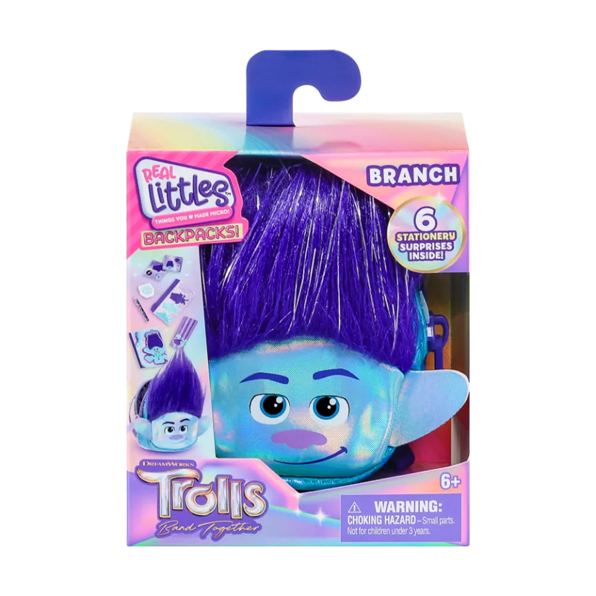 Real Littles S1 Trolls Backpack Single Pack Assorted Styles