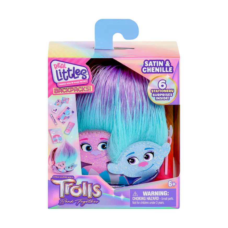 Real Littles S1 Trolls Backpack Single Pack Assorted Styles