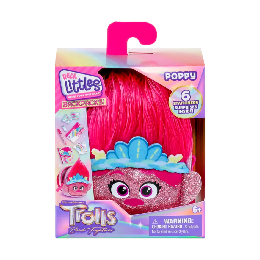 Real Littles S1 Trolls Backpack Single Pack Assorted Styles