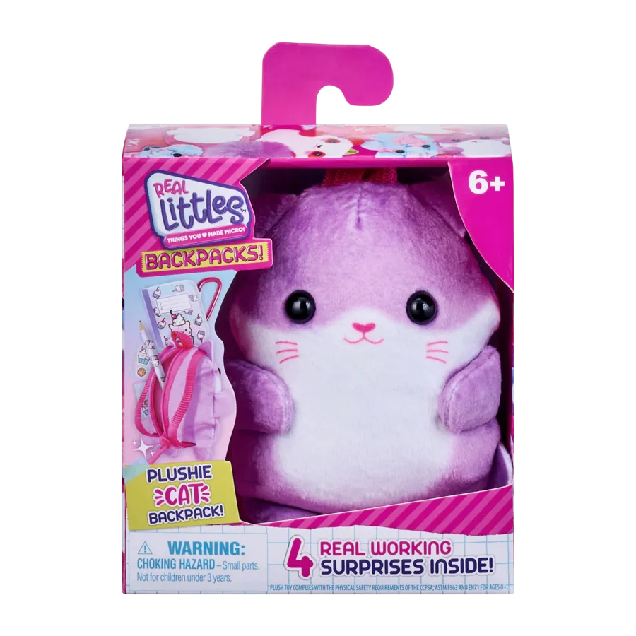 Real Littles Series 7 Plushie Pet Backpack Assorted Styles