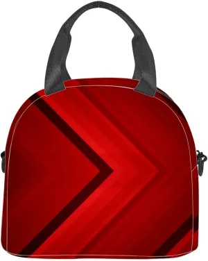 red curtain Insulated Adult Lunch Bag with Shoulder Strap for Women Lightweight Reusable Portable Freezable Lunch Tote Bag for Work Picnic