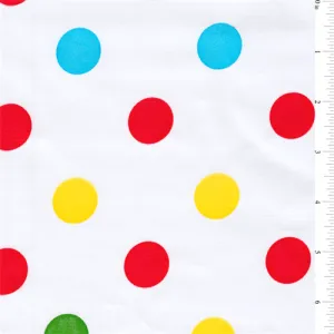 Red Dot Oilcloth Roll Fabric - Reorderable